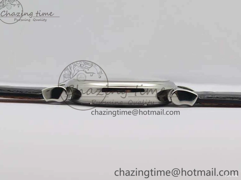 MIROTIME 0415 WaterResistant Da Vinci IW356601 SS MKF 1:1 Best Edition White Dial On Black Leather Strap A 7232